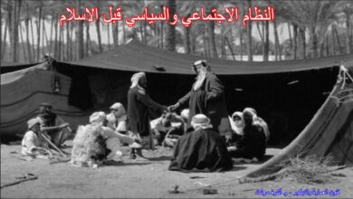 النظام الاجتماعي والسياسي قبل الاسلام