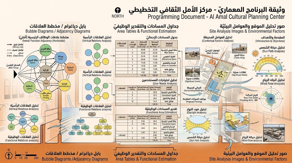 صورة لوثيقة برنامج معماري
