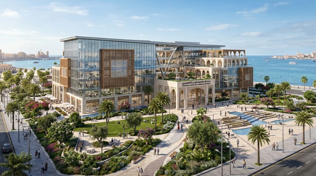 تخيلية لمركز الإسكندرية للإبداع التكنولوجي