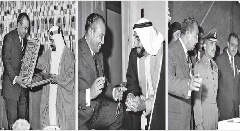 عثمان احمد عثمان مع قادة العرب